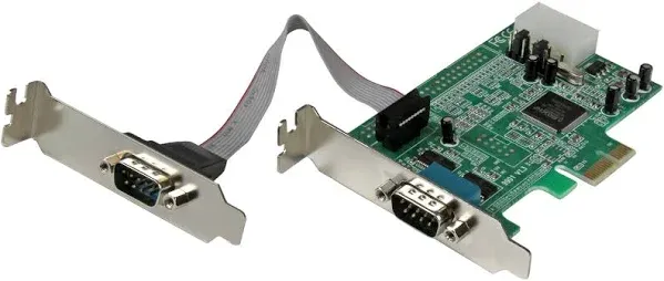 StarTech.com 2 Port Low Profile PCI Express Serial Card PEX2S553LP