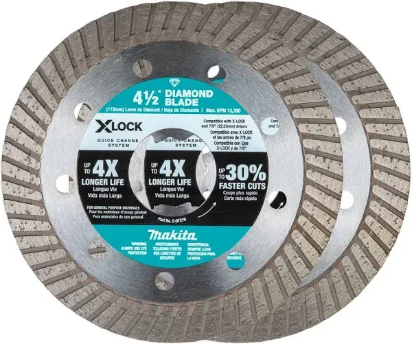 Makita X-Lock Turbo Rim Diamond Blade E-07222