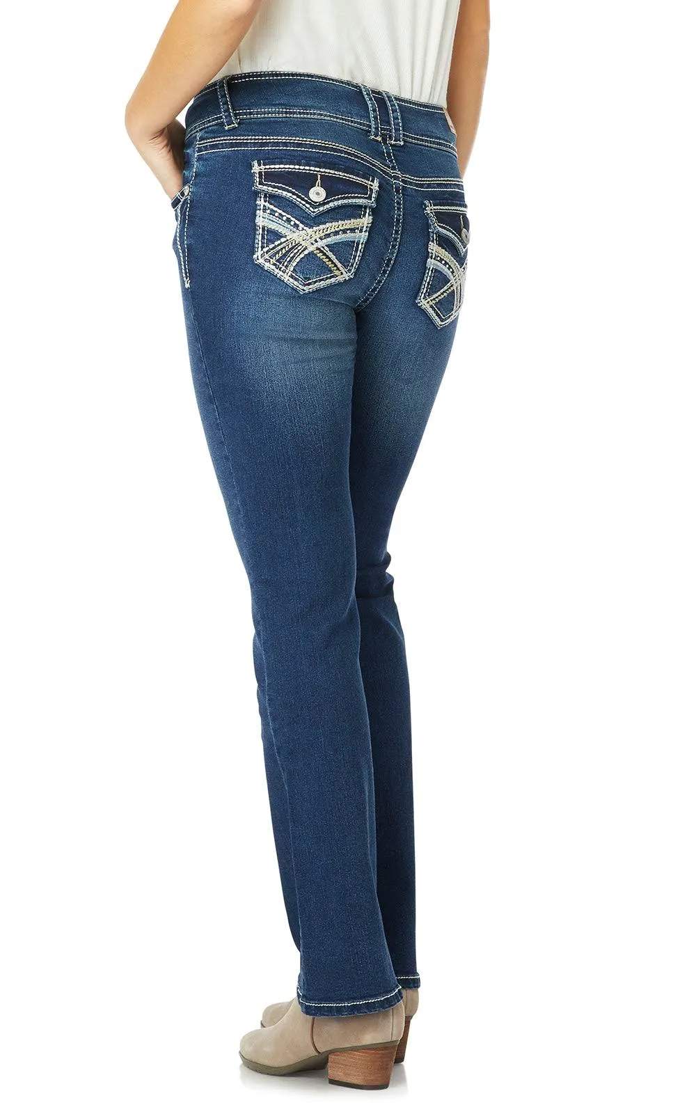 Juniors' Wallflower Insta Stretch Luscious Curvy Bootcut Jeans Chrystie, Women's ...