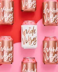 NWOT Rose gold + white drink koozies for bachelorette party/wedding day/favors