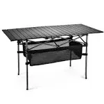 Sanny Outdoor Folding Portable Picnic Camping Table, Aluminum Roll-up Table with Easy Carrying Bag for Indoor,Outdoor,Camping, Beach,Backyard, BBQ, Party, Patio, Picnic