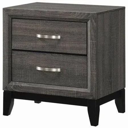 Watson Bedroom Set Grey Oak and Black