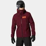 Men&#039;s HELLY HANSEN Sogn Shell 2.0 Ski Shell Jacket GREY FOG SNOW CAMO