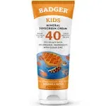 Badger Kids SPF 40 Mineral Sunscreen Cream