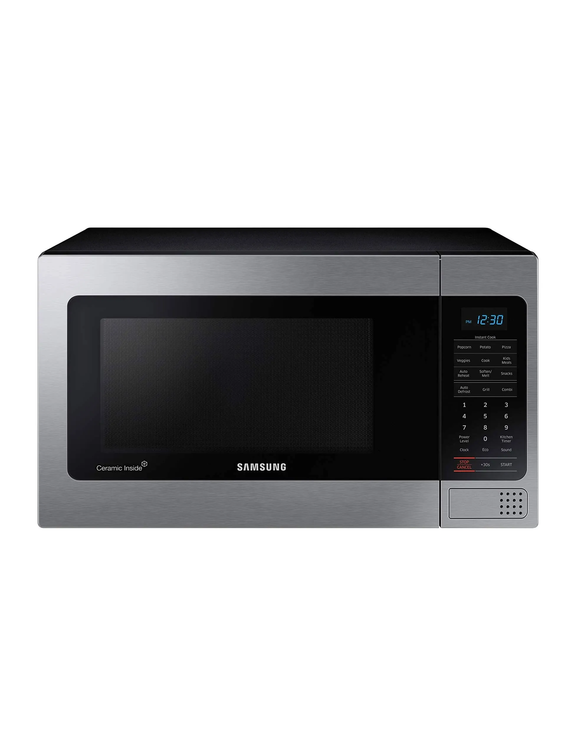 Samsung - 1.1 Cu. ft. Countertop Microwave with Grilling Element - Stainless Steel