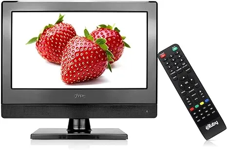 Small TV - Perfect Kitchen TV - 13.3 inch LED TV - Watch HDTV Anywhere - for Kitchen TV RV TV Office TV More - Free HD