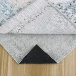 Non Slip Rug Pad 2x4 Feet, 4/25" Thick Felt Cushioned Rubber Rug Gripper Pad for Hardwood, Laminate, Stone, Tile, Wood, Vinyl Floors & Carpet, Anti Skid Under Area Rug Pads