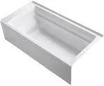 Kohler 1125-RA-0 Archer 72" x 36" Alcove Bath with Integral Apron and Right-Hand Drain - White