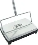 Fuller Brush 17034 Carpet & Floor Sweeper- Mini Stick Cleaner for Hardwood Surfaces, Wood Floors, Laminate Tile - Small & Portable - Silver