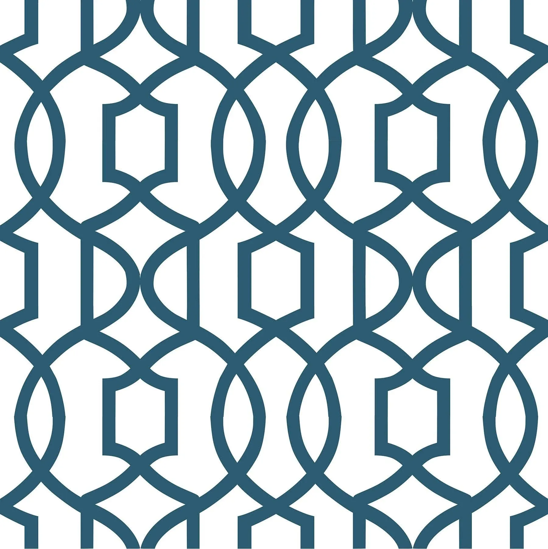 Navy Grand Trellis Peel & Stick Wallpaper