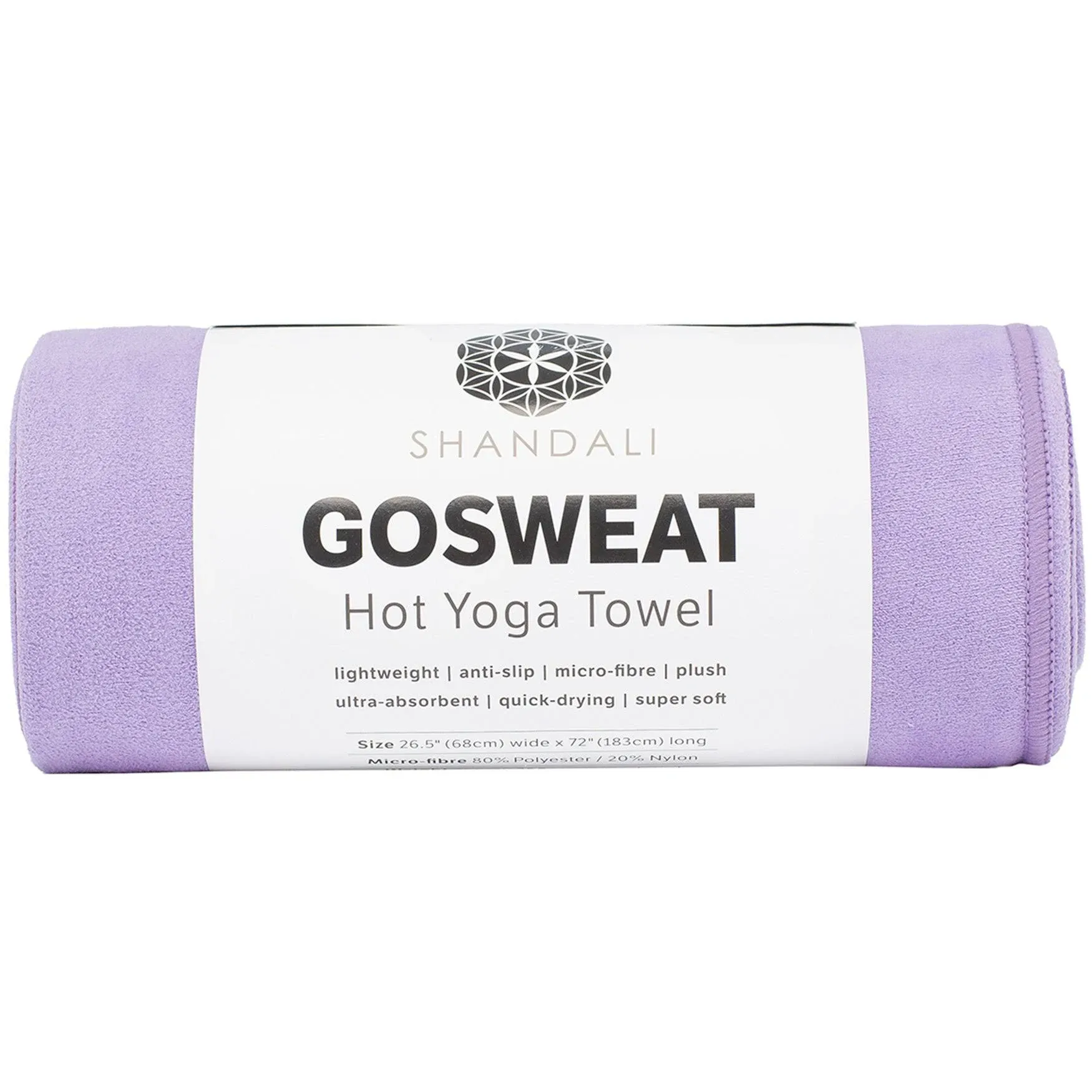 Shandali GoSweat Hot Yoga Towel, Super Absorbent, 100% Microfiber, Suede, Best Bikram/HOT Yoga Towel, Many Colours Available