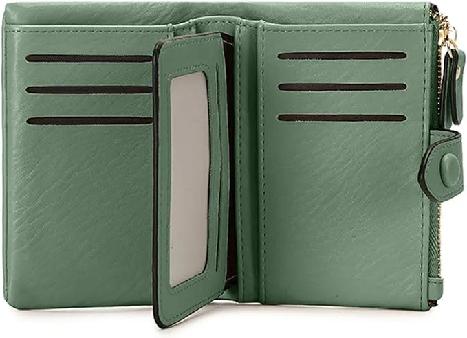 TOPKULL Womens Wallets Small Trifold Wallets for Women Rfid Ladies Wallets Bifol