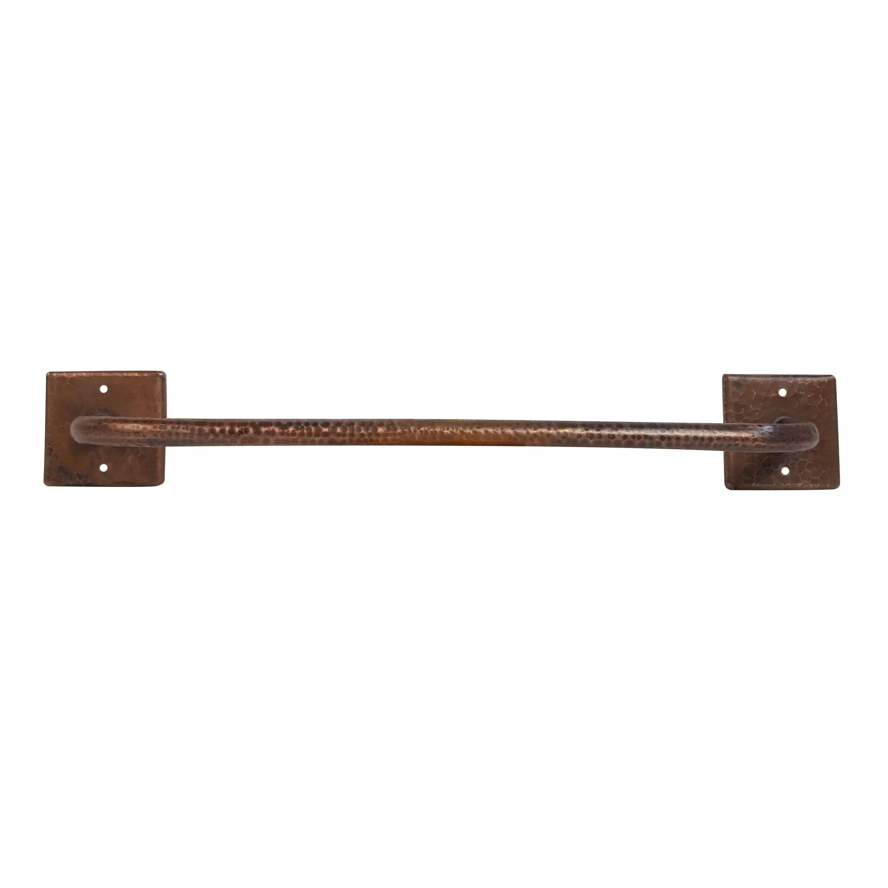 Premier Copper Products TR18DB 18 in. Hand Hammered Copper Towel Bar