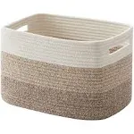 OIAHOMY Storage Basket, Storage Baskets for Shelves, Cotton Rope Baskets for Storage, Woven Basket for toys,Towel Baskets for Bathroom - 14.8 * 9.8