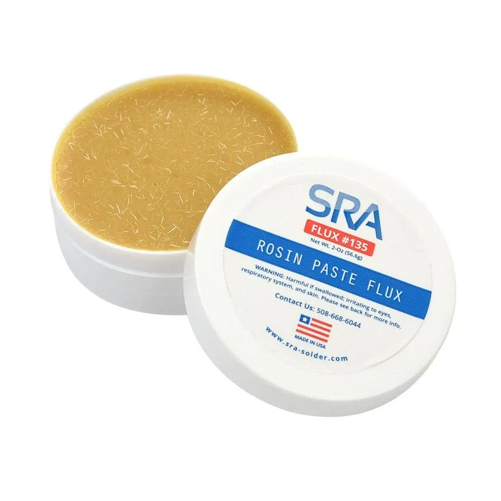 SRA Rosin Paste Flux #135 in a 2 oz Jar