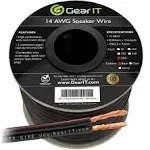 14AWG Speaker Wire, GearIT Pro Series 14 AWG Gauge Speaker Wire Cable (500 Feet / 152.4 Meters) Great Use for Home Theater Speakers and Car Speakers