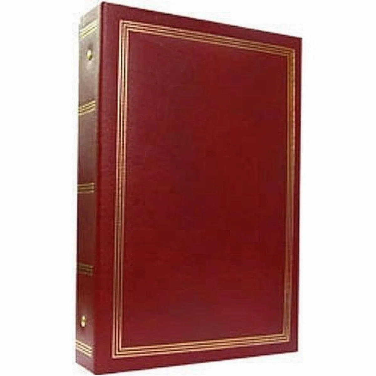 3-Ring 2-Up Slip-In Pocket Burgundy Binder Album for 400 Photos - 4x6