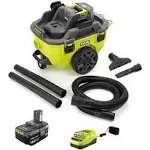 RYOBI 18V ONE+ 6 GAL. WET/DRY VACUUM KIT