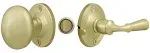 Mortise Storm/ Screen Door Lock 1-3/4 Backset - Polished Brass