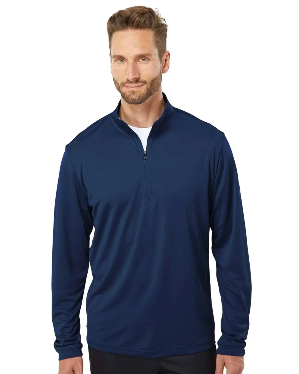 Adidas A401 - Lightweight Quarter-Zip Pullover Collegiate Navy S