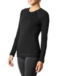 Smartwool Classic Thermal Merino Base Layer Crew - Women's Black L