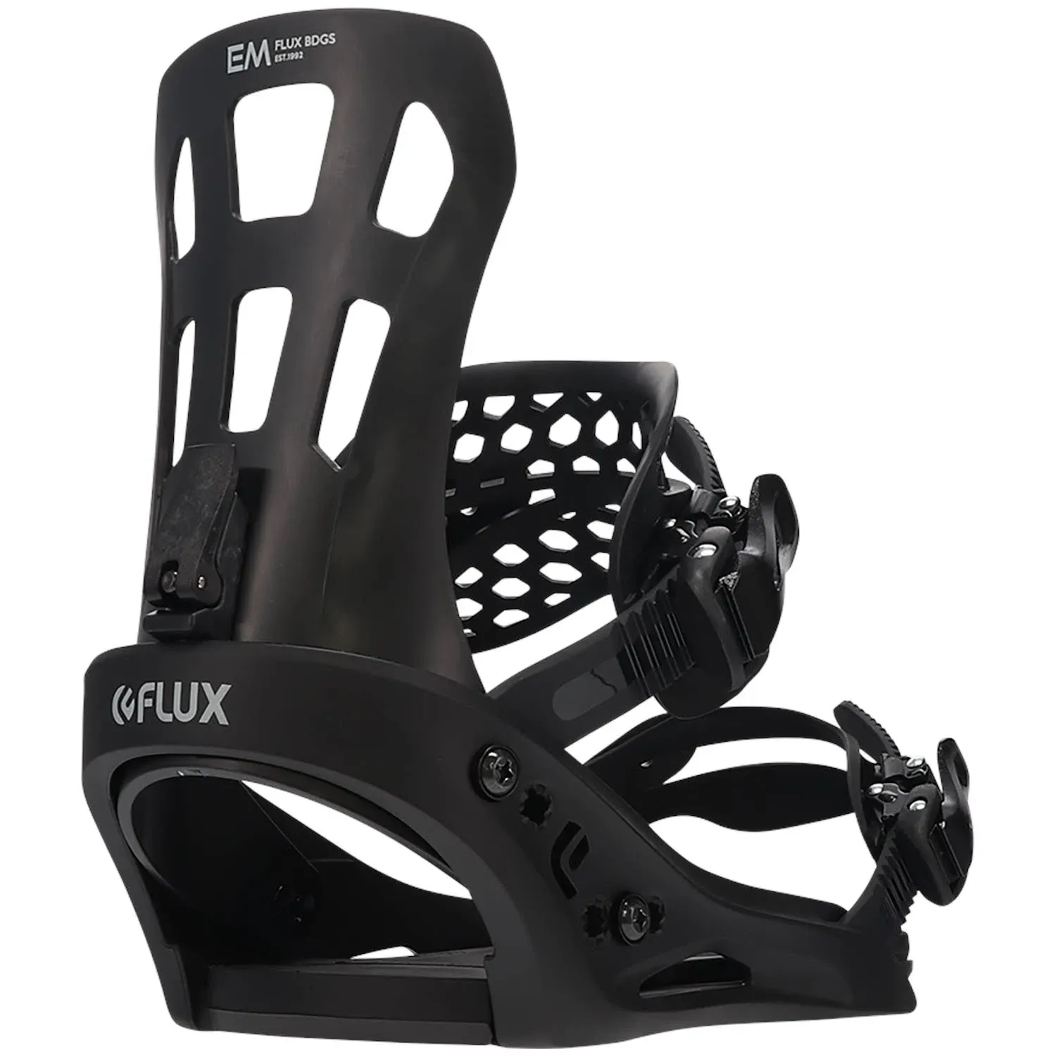 Flux EM Snowboard Binding (Black, Large) 2023/24