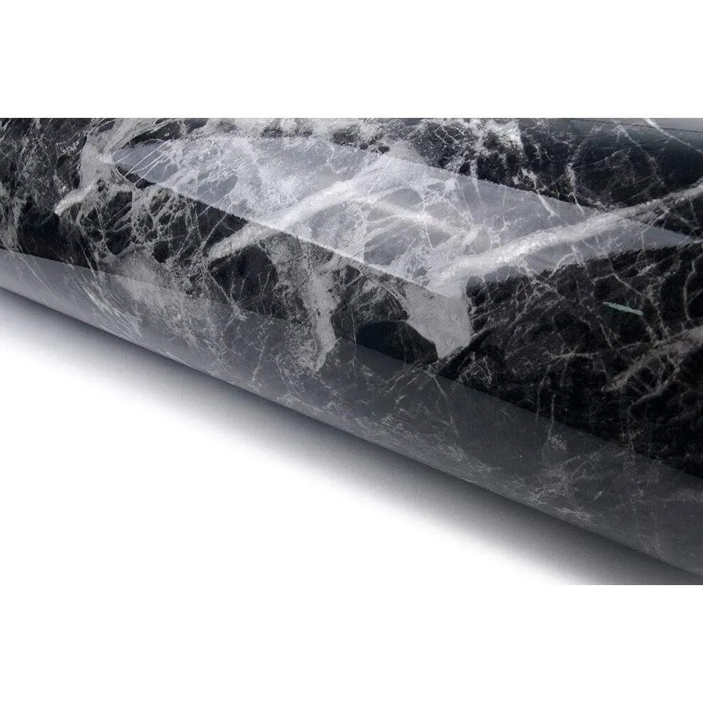 Very Berry Sticker Black Grey Granite Marble Paper Peel Stick Countertop 