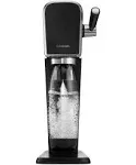 SodaStream Art Sparkling Water Maker Bundle in Black - Includes CO2, Carbonating Bottle, and bubly 6-Flavor Variety Pack