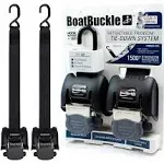 BoatBuckle G2 Retractable Transom Tie-Down-14-43"-Pair-Stainless Steel