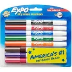 Expo Low Odor Dry Erase Markers, Fine Tip, Black, 12 Count