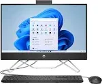 HP - 23.8&#034; Full HD All-in-One - AMD Ryzen 3 - 8GB Memory - 512GB SSD - Jet Black