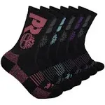 Timberland Pro Half Cushion Crew Socks - Black - 6 Pack