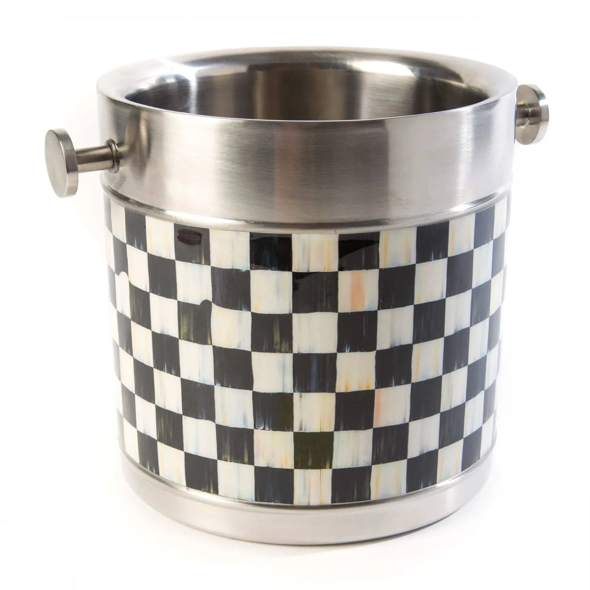 MacKenzie-Childs 3260 Courtly Check Ice Bucket