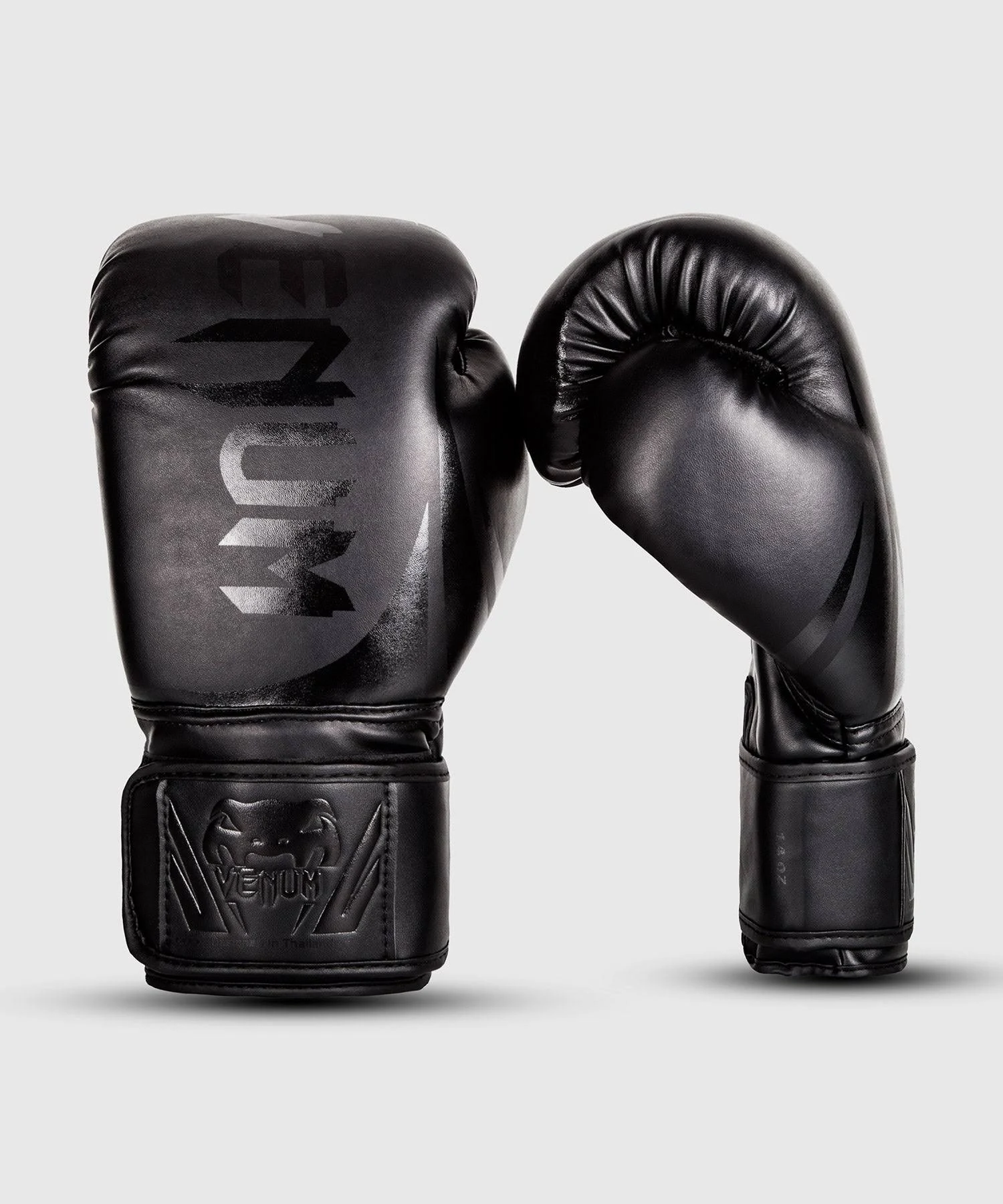 Venum Challenger 2.0 Hook and Loop Boxing Gloves - Black/Black