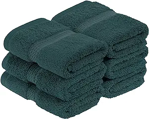 Superior 900GSM Egyptian Cotton 6-Piece Face Towel Set Teal