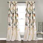 Lush Decor Bird Breeze Room Darkening Window Curtain Panel Set, 52" W x 84" L, Multicolor