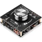 MakerHawk Blue Tooth Amplifier Board HiFi Stereo 2.0 2X50W Audio Amplifier Module TPA3116D2 Digital Power Amplifier Blue Tooth 5.0 Dual Channel AMP with AUX/USB/Flash Drive/PC Sound Card Input