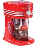 Nostalgia Coca-Cola Frozen Drink Maker and Margarita Machine for Home - 40-Ounce Slushy Maker with Stainless Steel Flow Spout - Easy to Clean and Double Insulated - Red