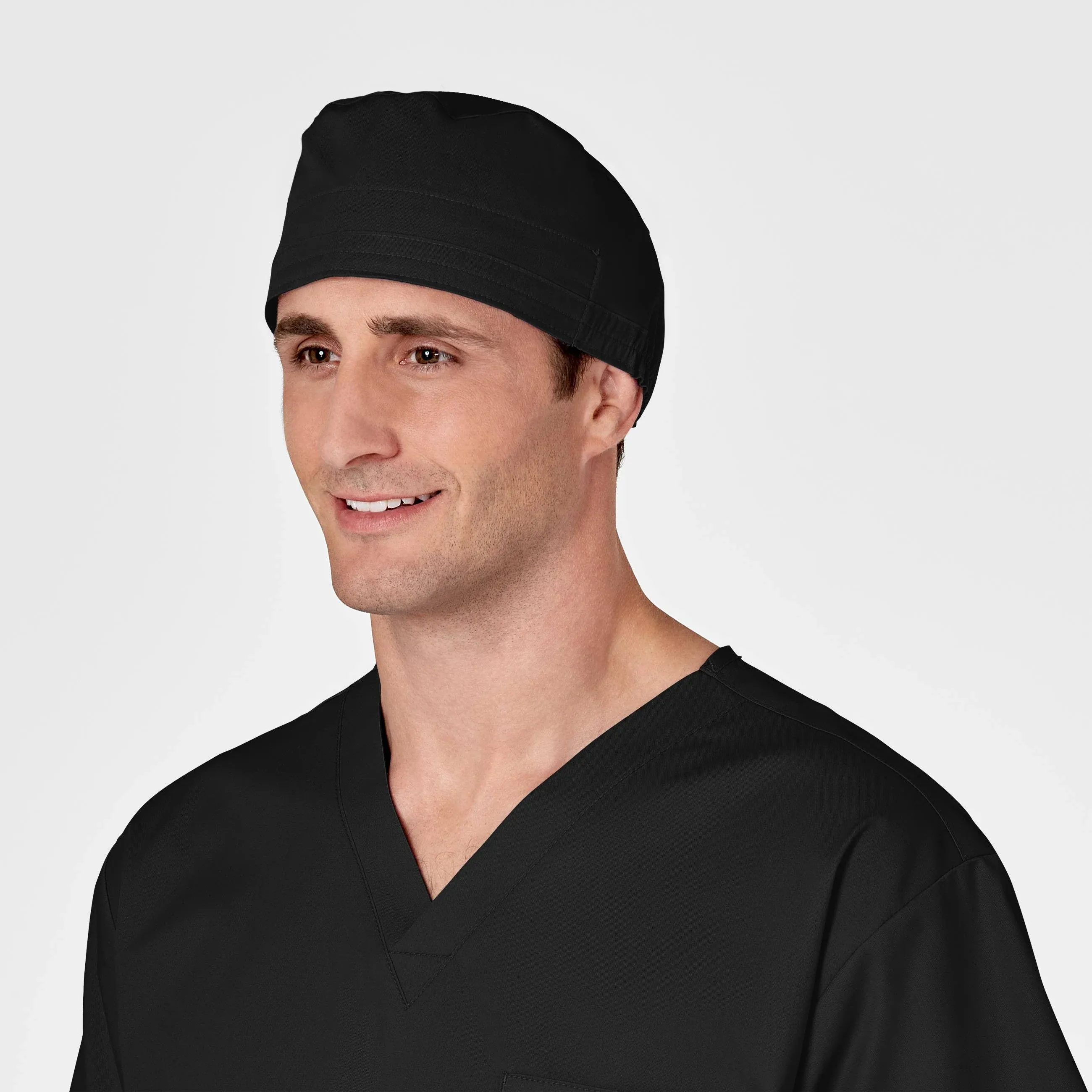 Unisex Solid Tie Back Scrub Caps