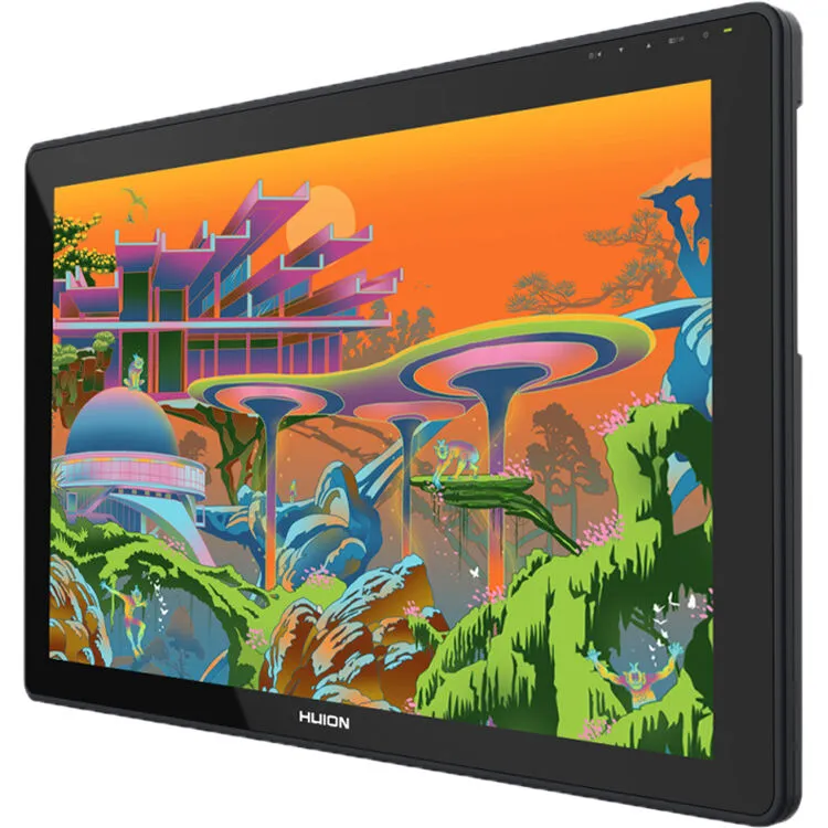 HUION KAMVAS 22 Plus Graphics Drawing Tablet with Screen Full Laminated QD 140% sRGB, Android Support Battery-Free 8192 Levels Pressure Stylus Tilt Art Tablet, 21.5" Drawing Monitor with Stand