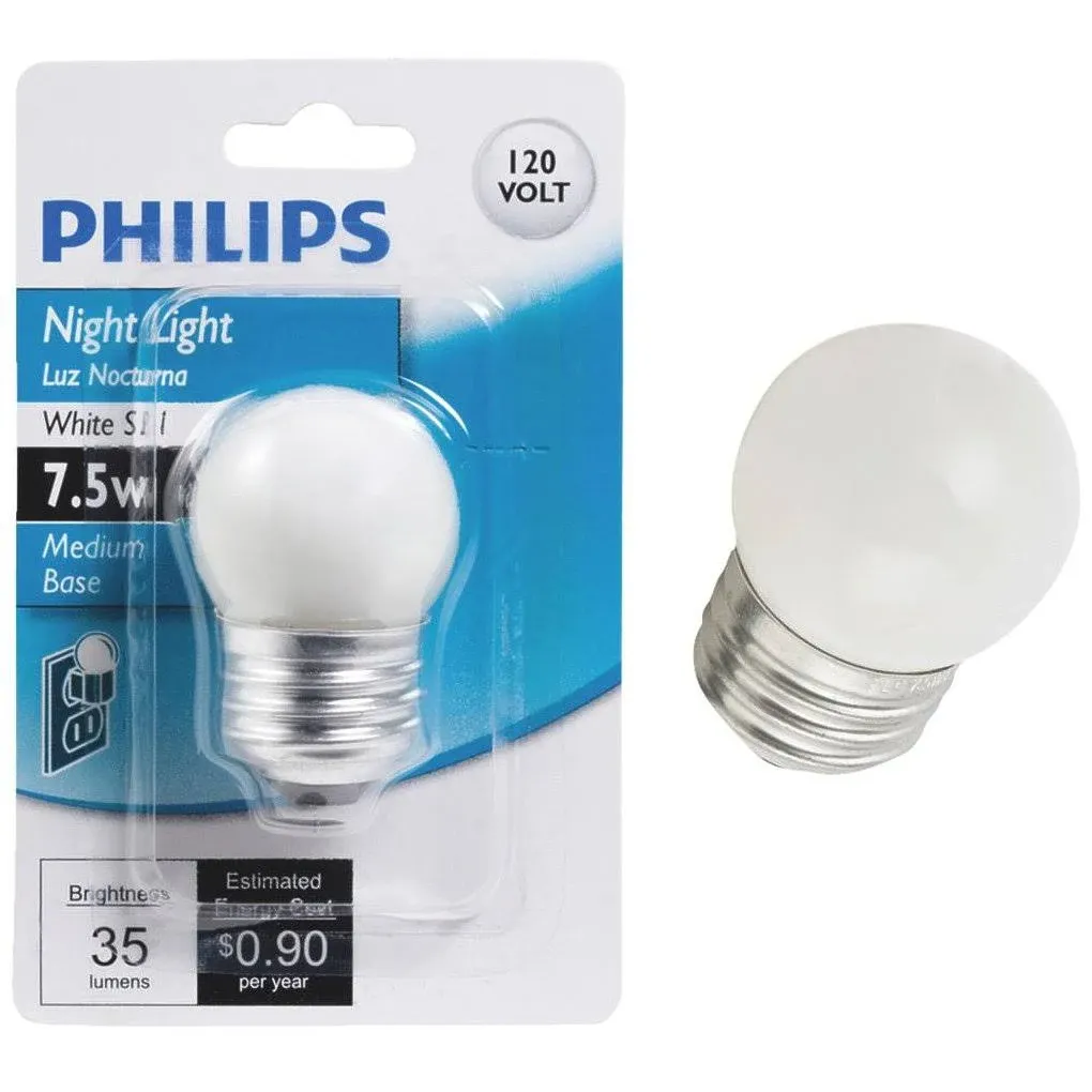 PHILIPS Night Light S11 Bulb: 2800-Kelvin, 7.5-Watt, Medium Screw Base