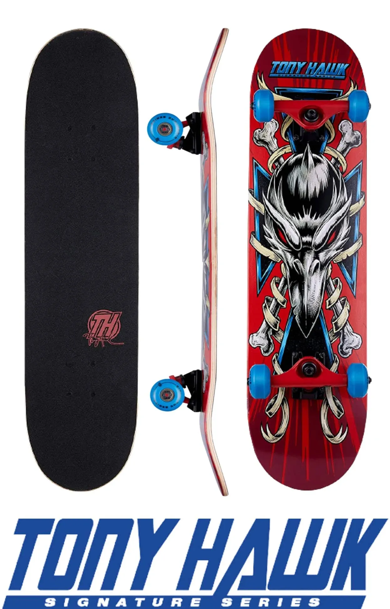 Tony Hawk 31-Inch Complete Cruiser Skateboard, Signature Series, 9-Ply Maple