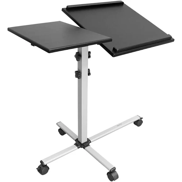 Mount-It! Rolling Laptop Tray and Projector Cart Height Adjustable Presentation ...