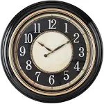 Pacific Bay Norden Huge Decorative Light-Weight 23-Inch Wall Clock Silent, Non ...