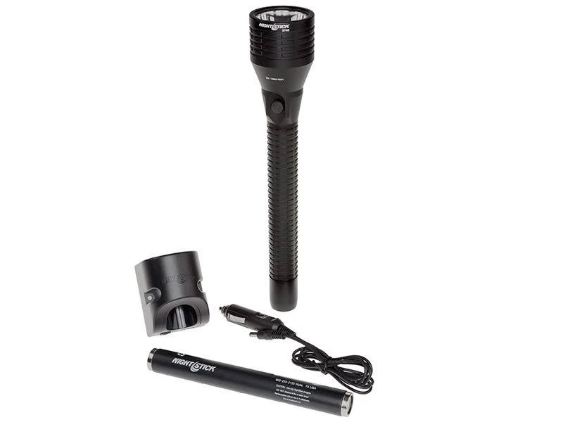 Nightstick - Metal Full-Size Flashlight - Li-Ion - Black