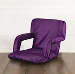 Picnic Time Ventura Portable Reclining Stadium Seat Purple