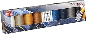 Gutermann Thread Set: Denim: 8 x 100m and 5 Jeans Machine Needles