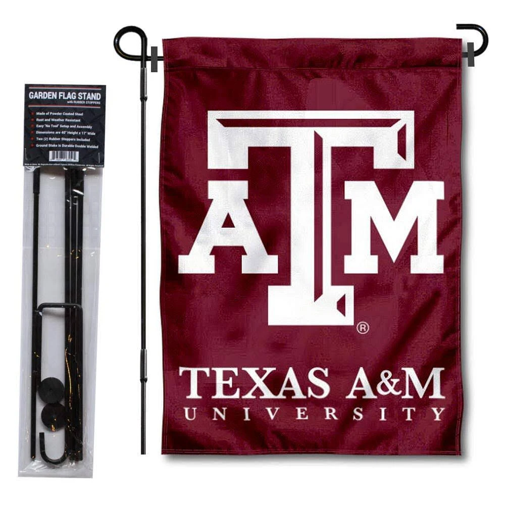 College Flags & Banners Co. Texas A&M Aggies Garden Flag with Stand Holder