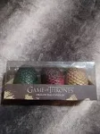 Game of Thrones Sculpted Dragon Egg Candles, Set of 3 for Got Fans - 2 1/2" Each