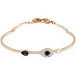 Swarovski Women's Duo Evil Eye Crystal Bangle Bracelet